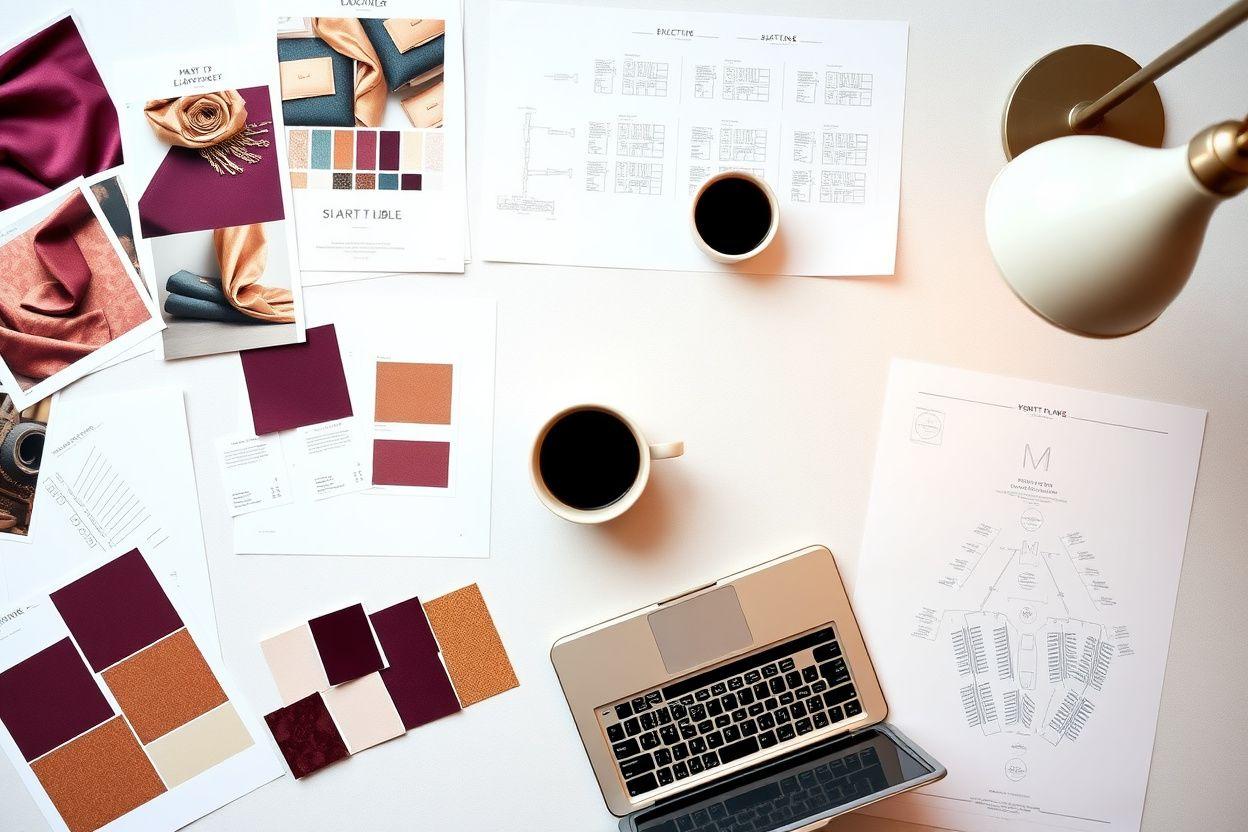 Event planning workspace with mood boards and seating charts